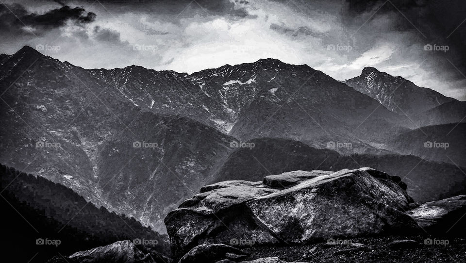 Trekking to triund, mcleodganj, himachal pradesh, india