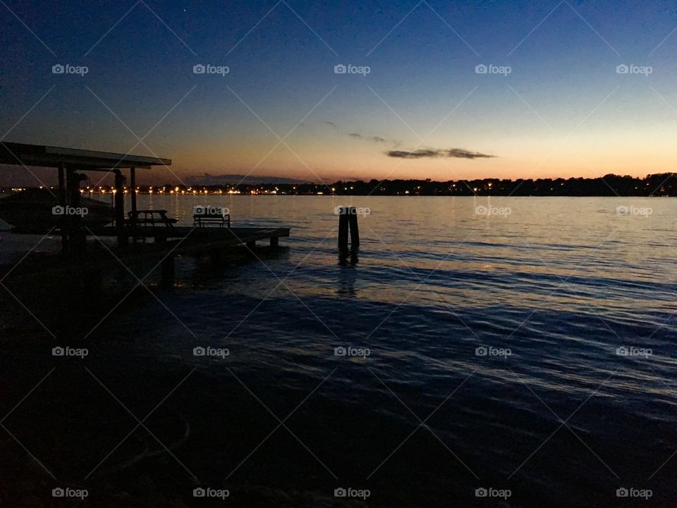 Dock at dusk