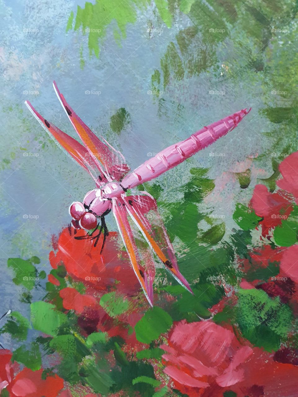 Dragonfly painting