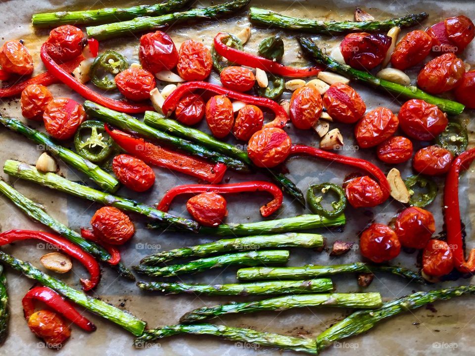 Asparagus and Tomatoes