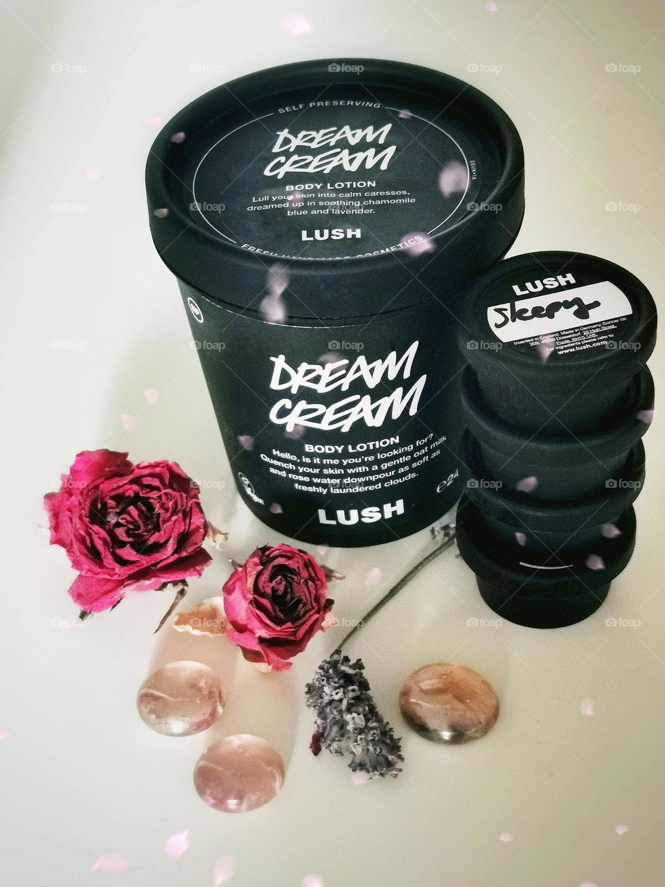 Lush body lotion and shower cream