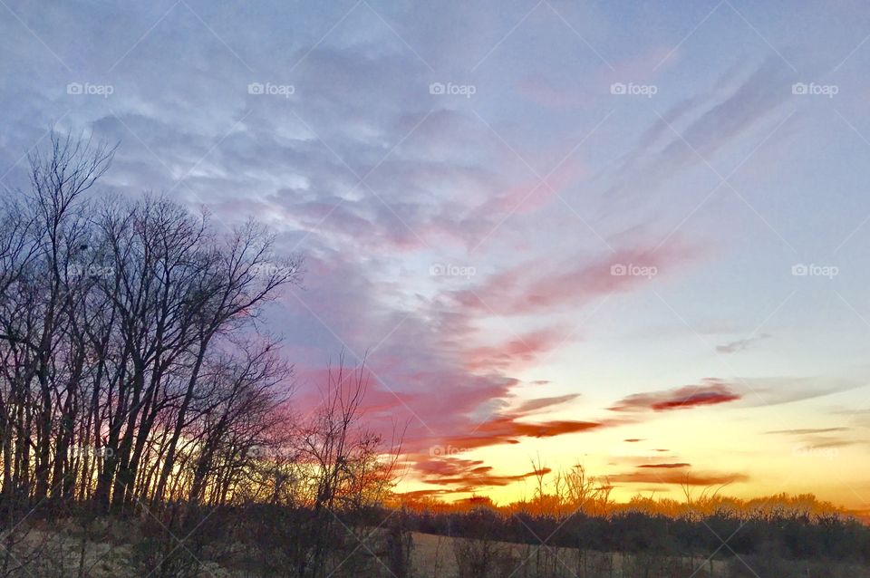 Rural Missouri Sunset