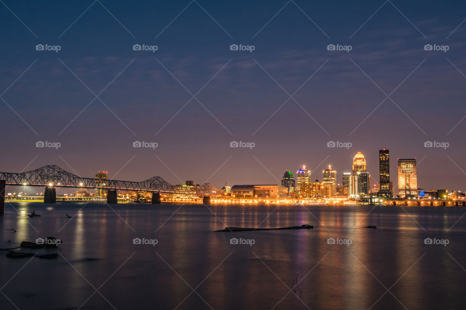 Louisville, Kentucky Skyline at Night 