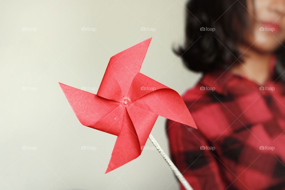 Red Pinwheel 