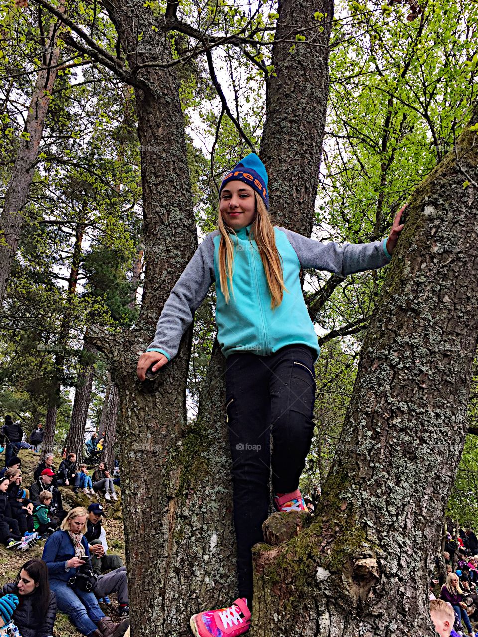 High up in the tree!