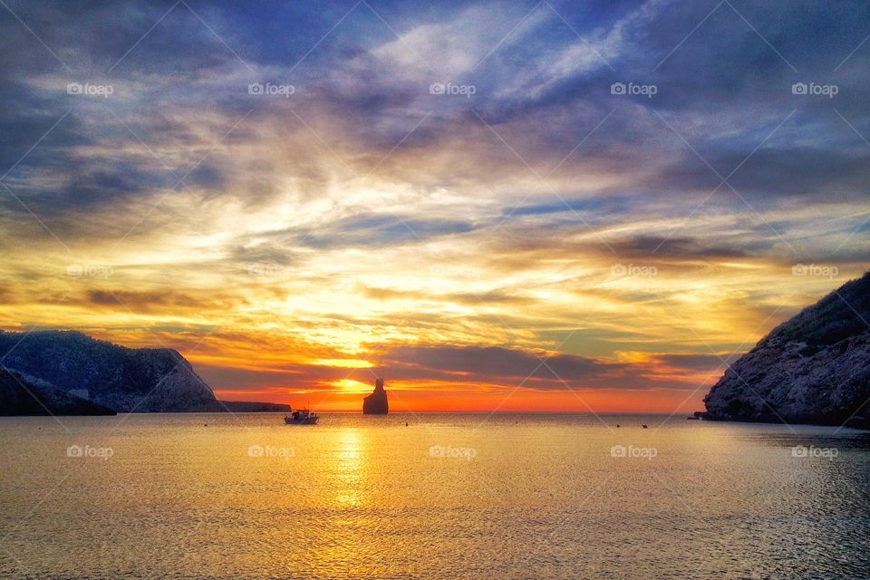 Sunset. Benirras, Ibiza. Sight for sore eyes. 