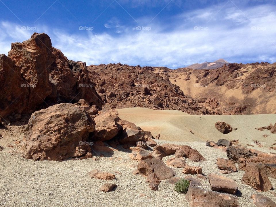 View of rock formation