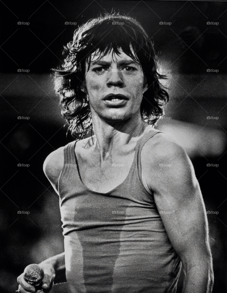 phoenix arizona arizona. mick jagger -rolling stones. 1984 in phoenix by arizphotog