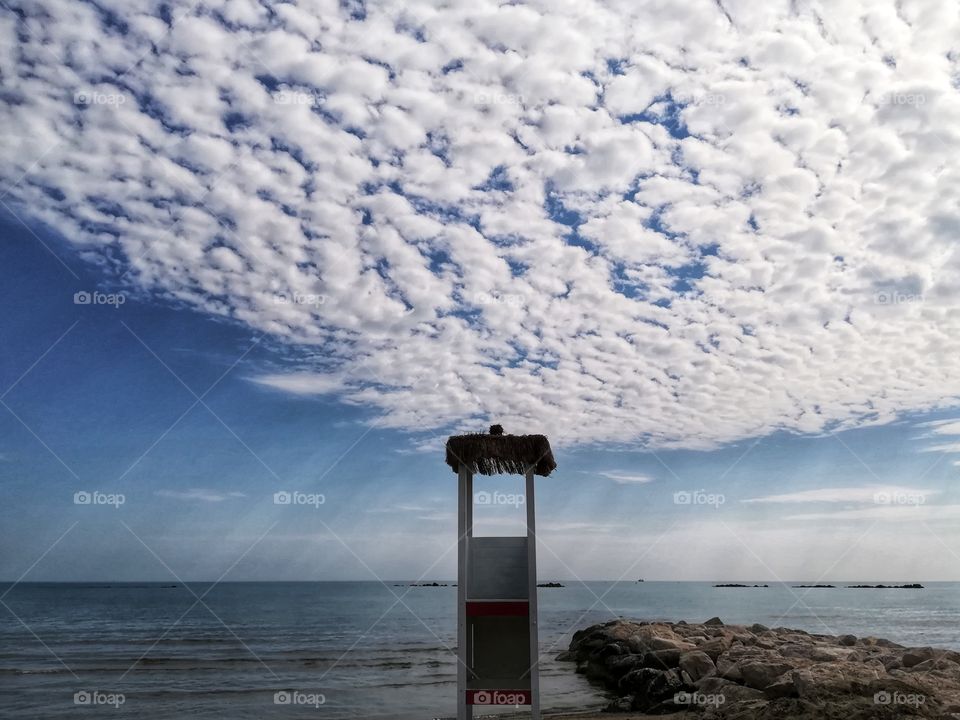 tower of the lifeguard in pescara