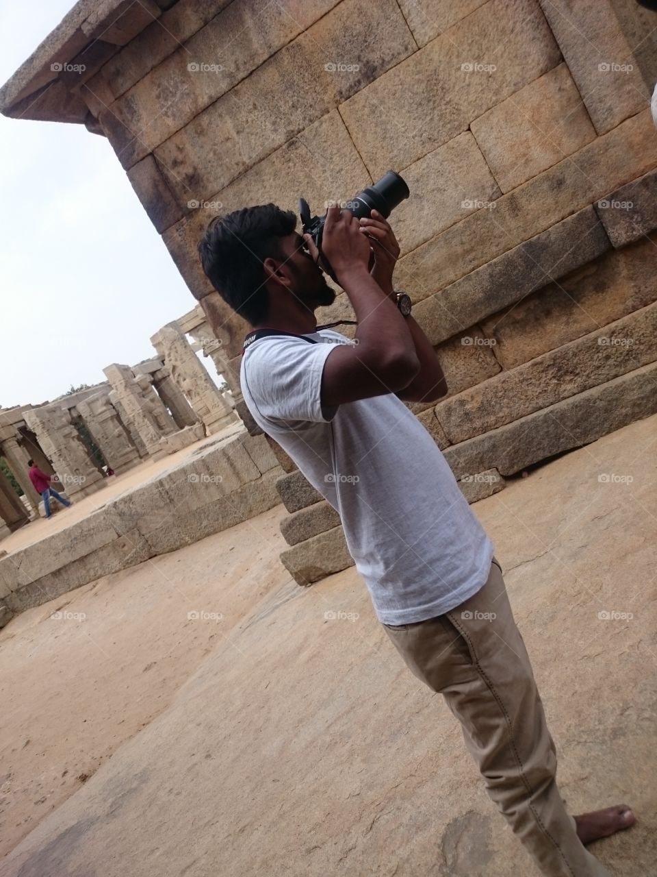 Photographer in action