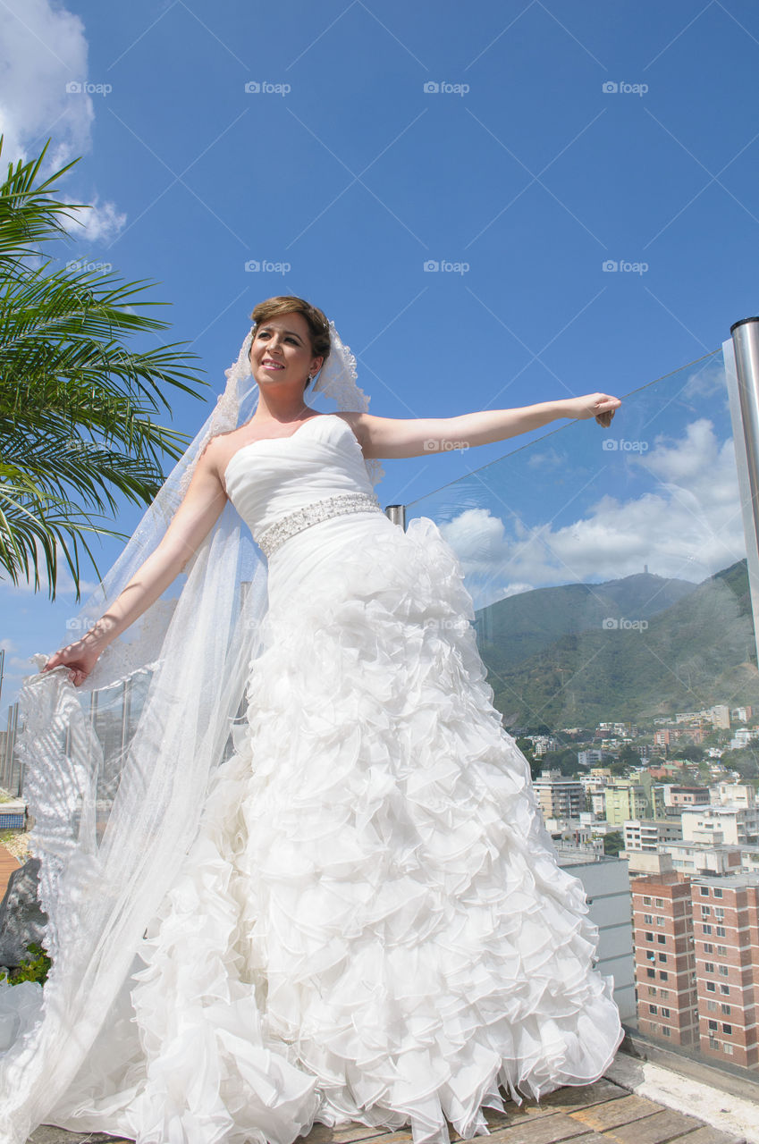 Bride, Veil, Wedding, Dress, Woman