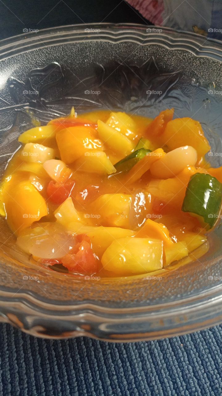 Spicy  tropical fruit salad