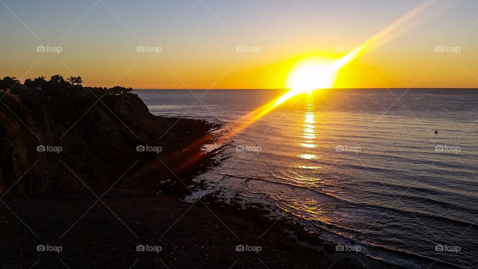 Sunset near Palos Verdes