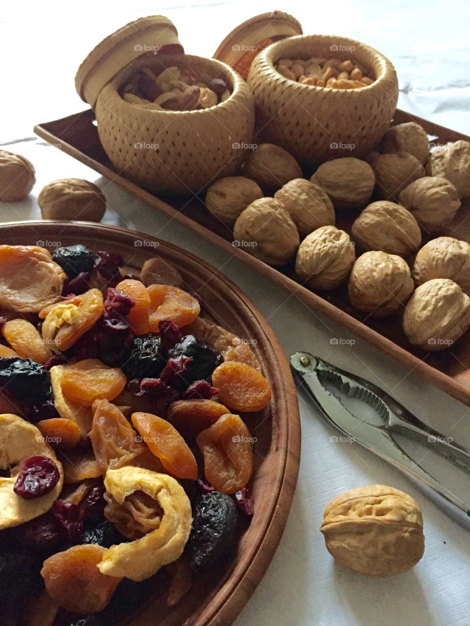 Dried fruit and nuts