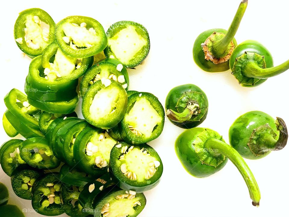 Fresh chopped green chili 