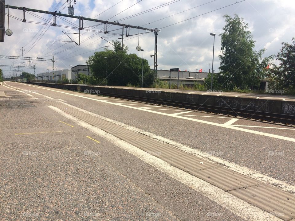 Waiting for the train