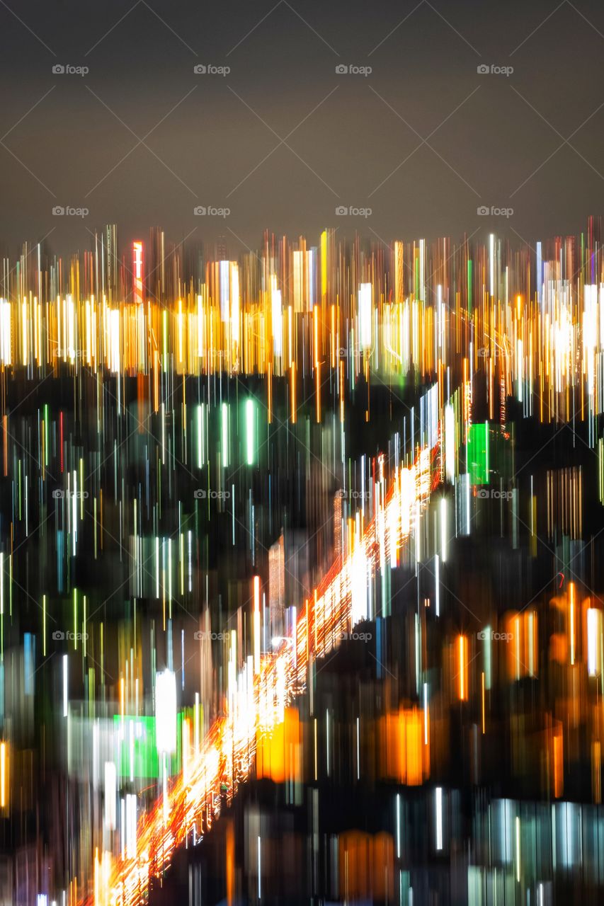 Beautiful movement line of lighting