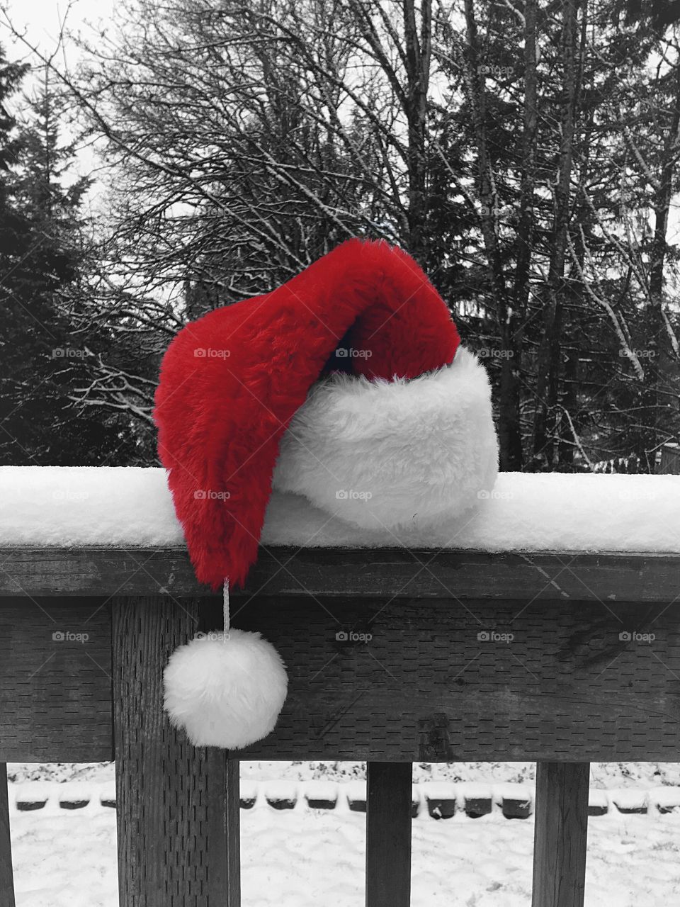 Santa lost his hat...