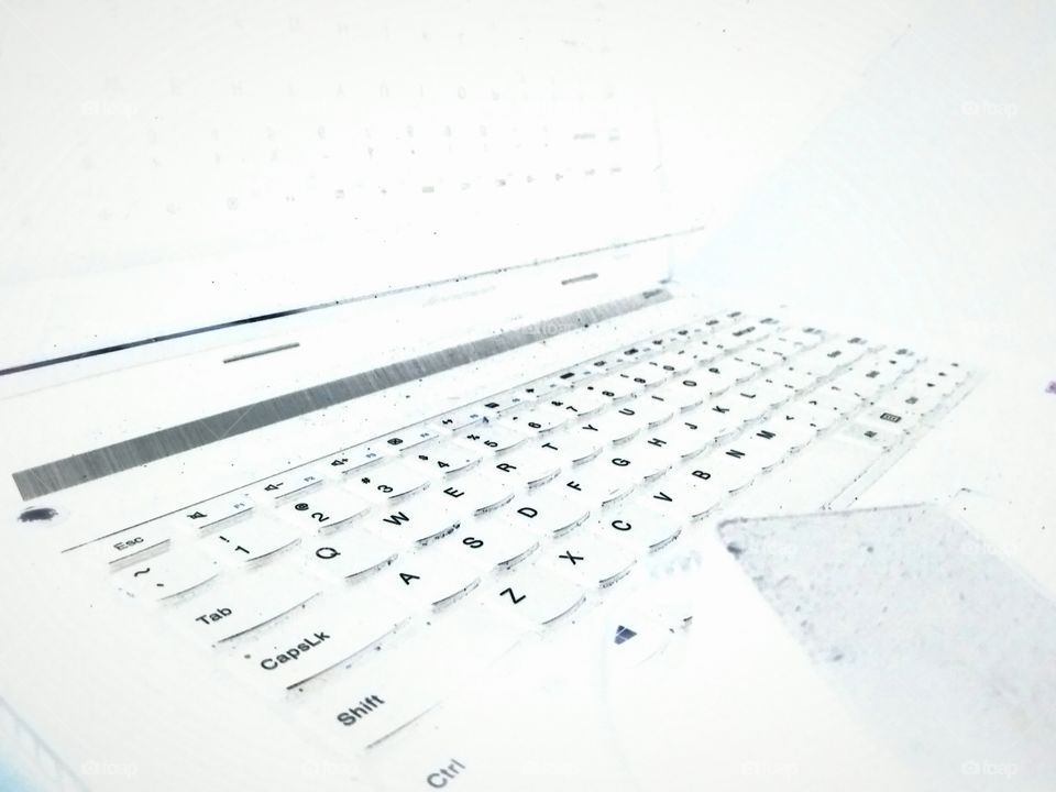 black and white laptop