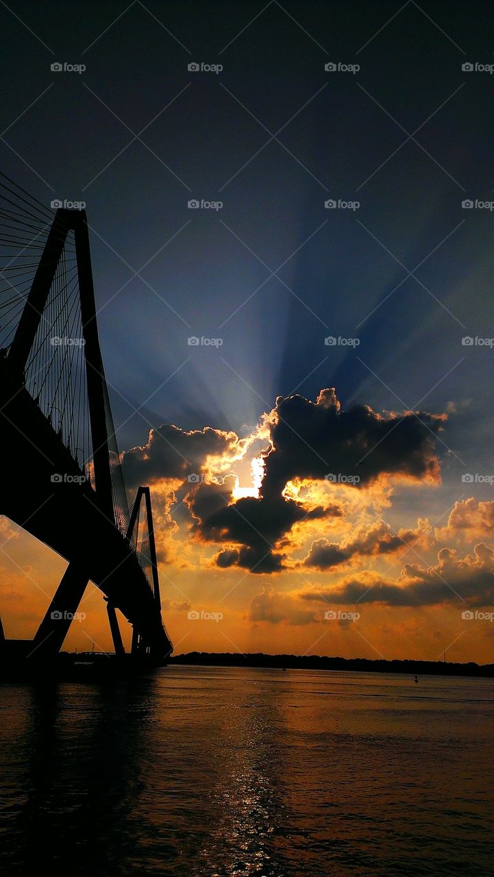 sunset and the bridge