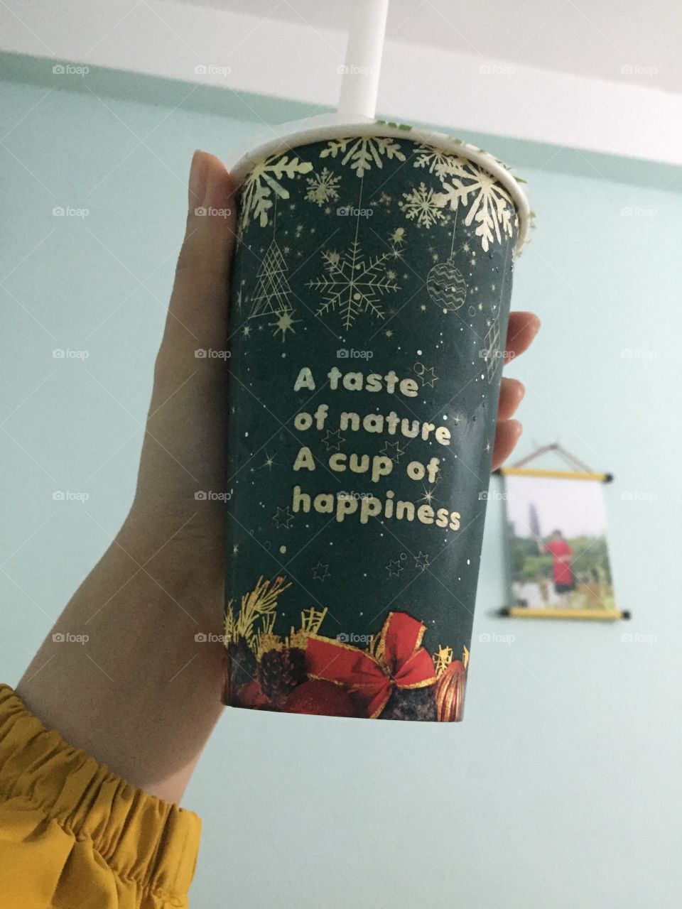 Milk tea container