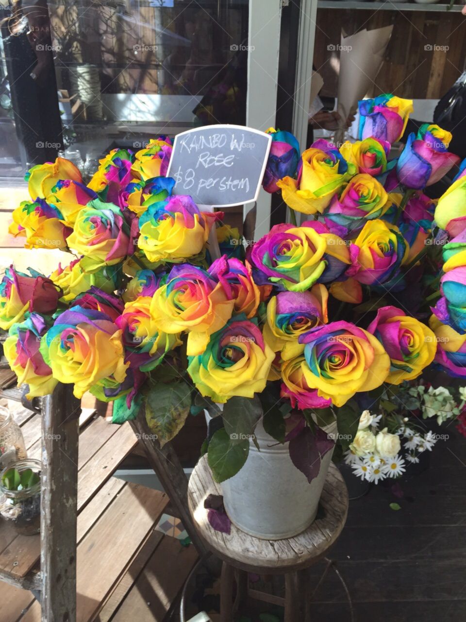 rainbow roses