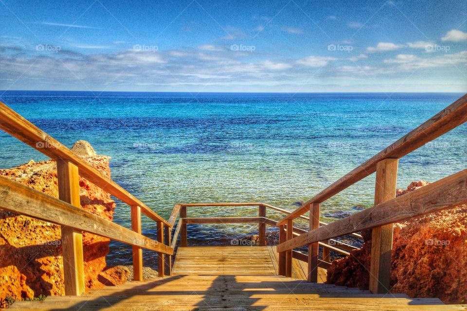 Stairway to the beach
