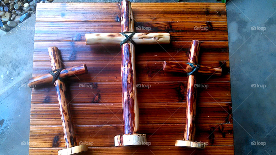 old rugged cross. my dad sells these crosses 1-940-521-9166