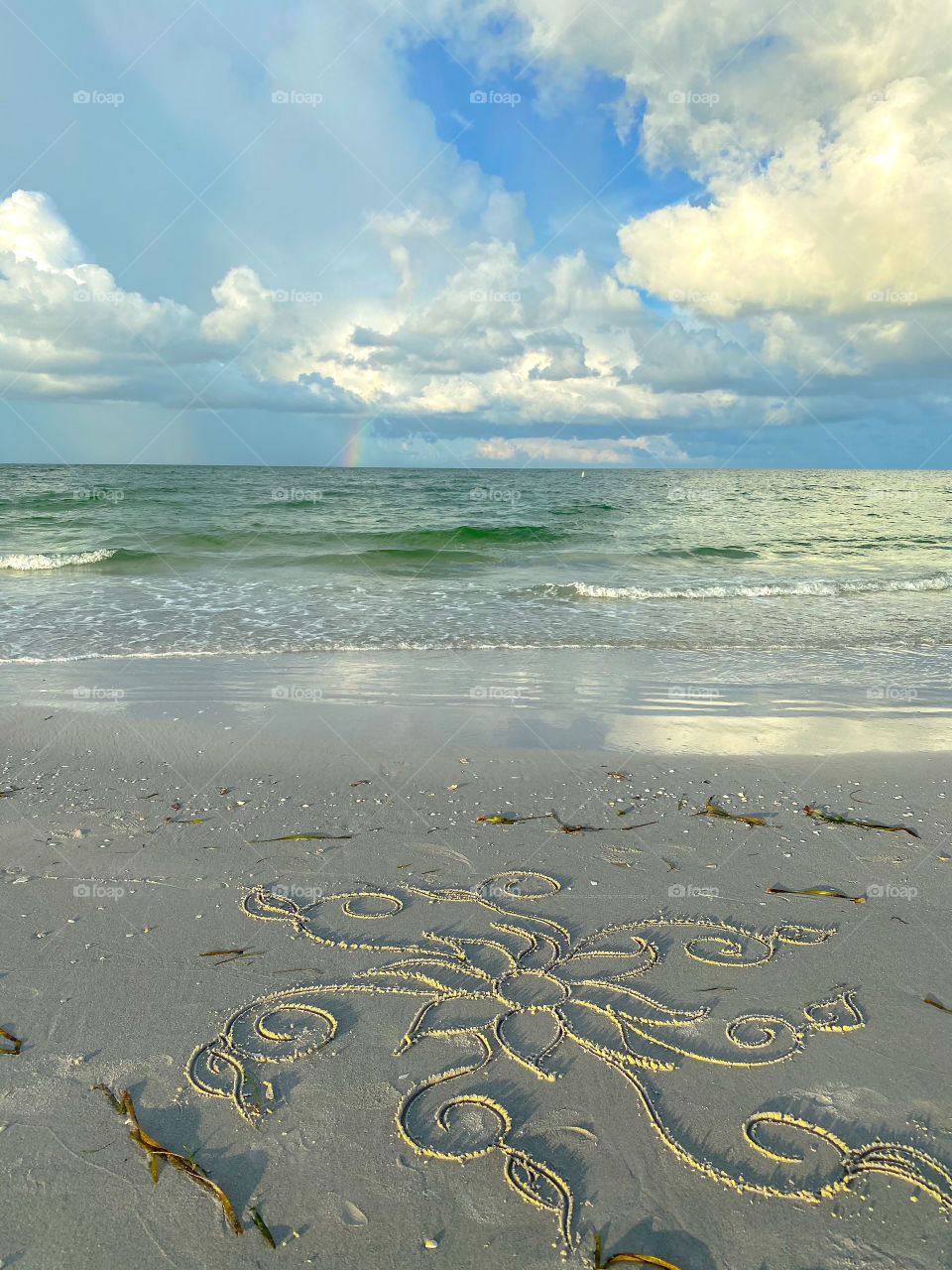 Beautiful sand beaches art