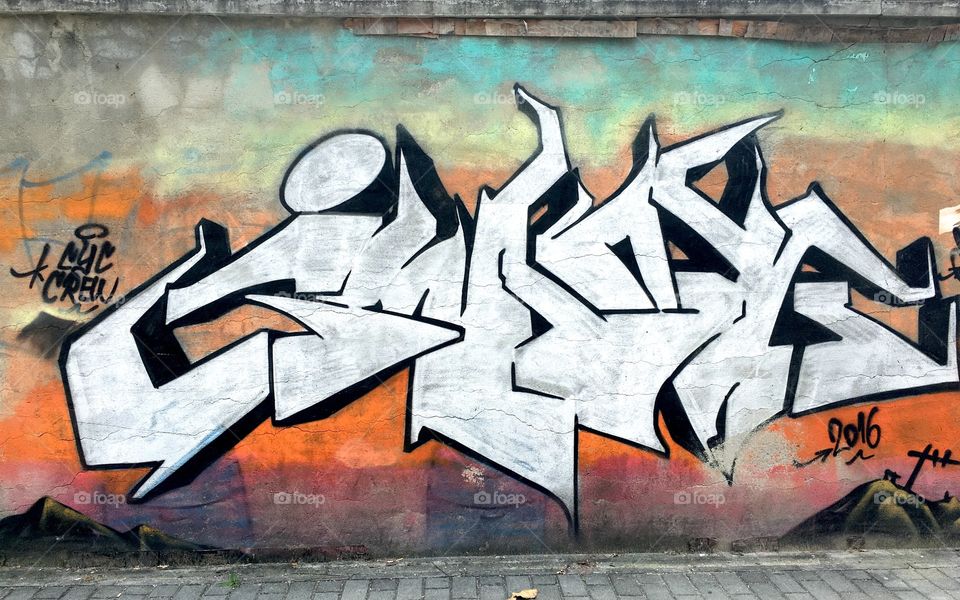 Graffiti Street Art on Wall in Baoan - Shenzhen, China