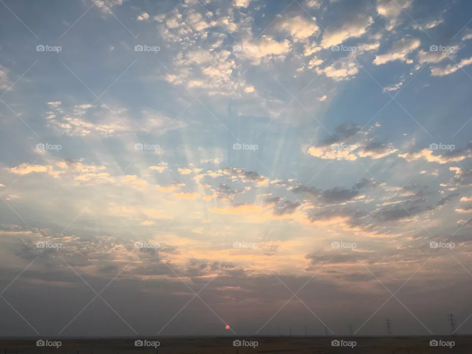 sky in the morning