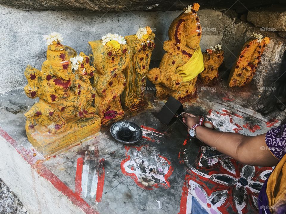 Idol worship in India