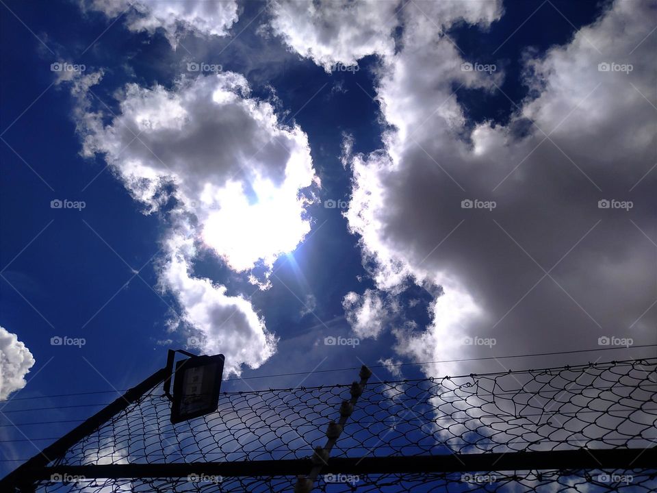 Blue sky with with clouds