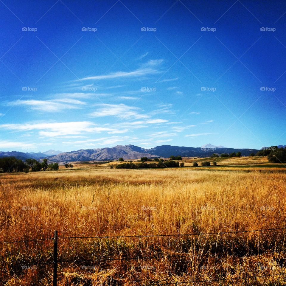 View of foothills from Longmont 