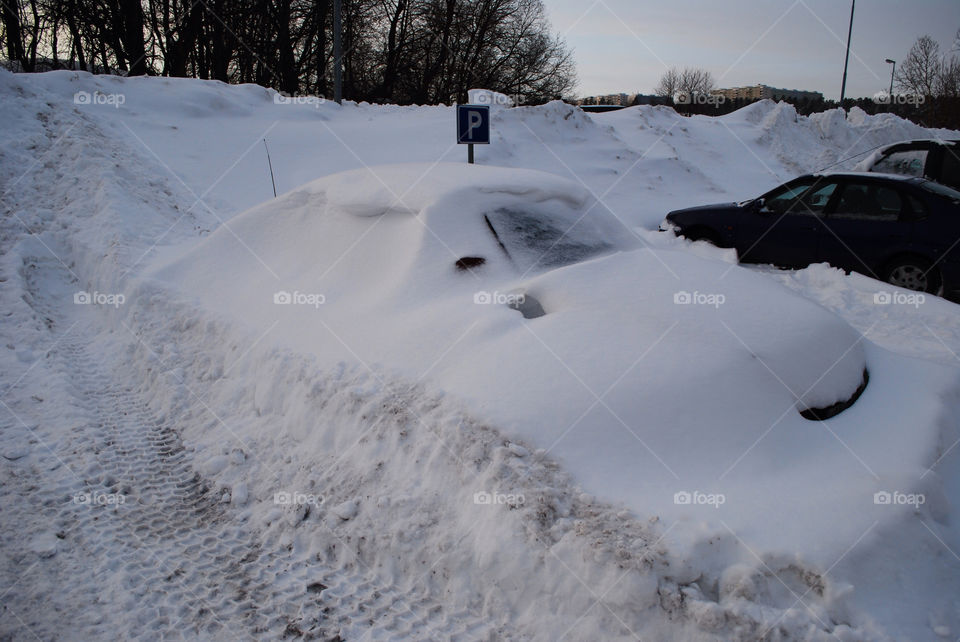 snow winter car cold by hkjohan