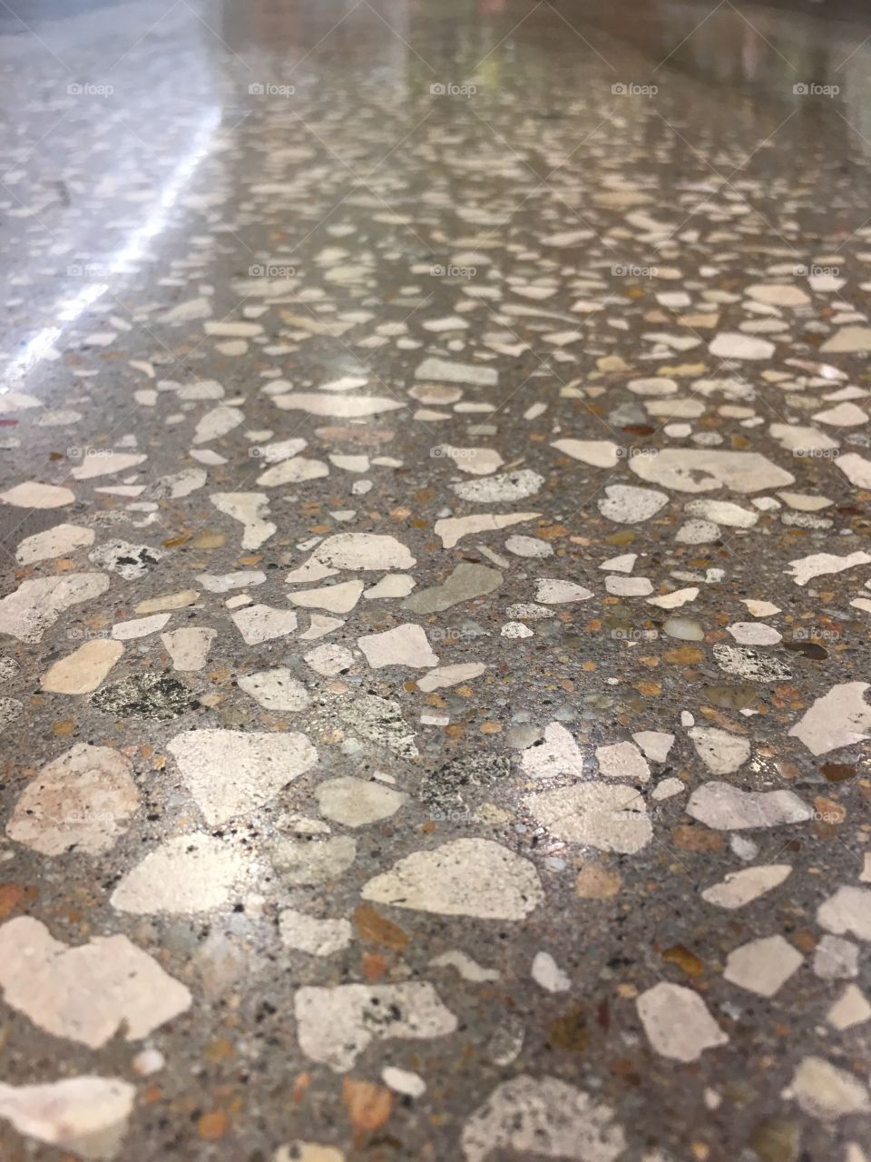 Stone floor. 