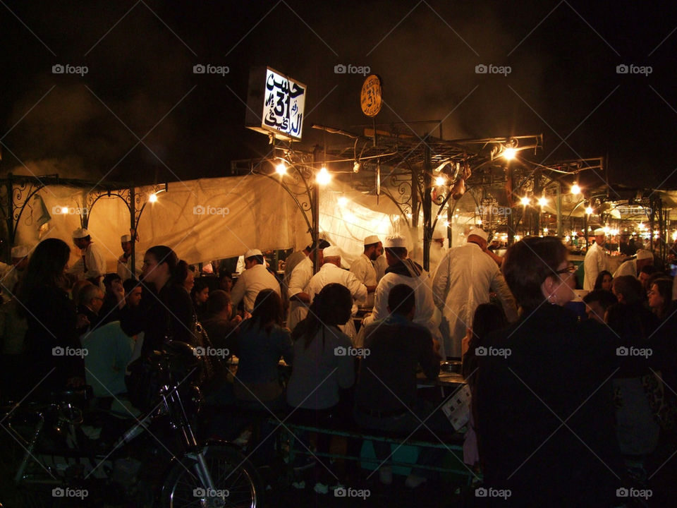 jemaa el fna at night