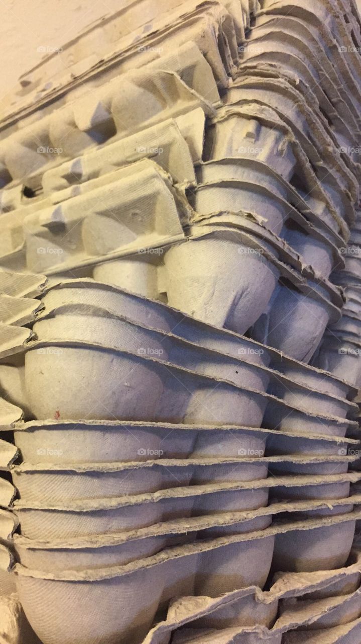 Stack of Egg Cartons