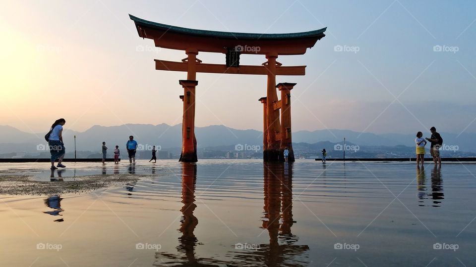 Floating torii gates