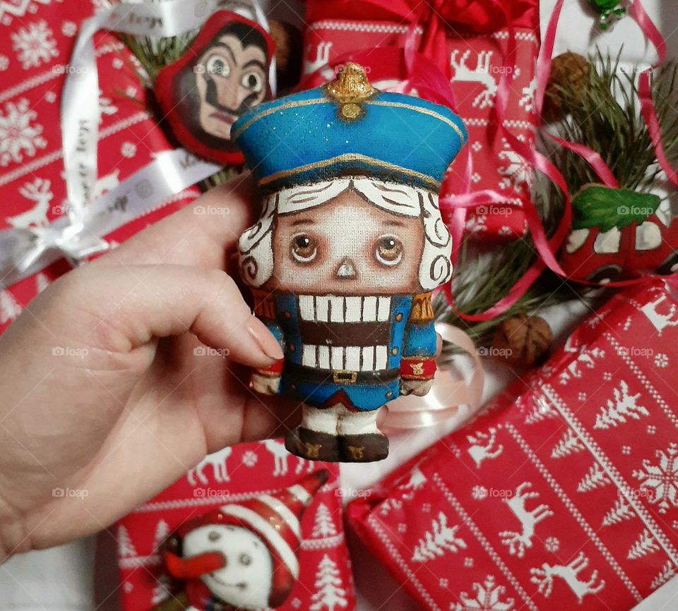 A gift toy for the Christmas tree