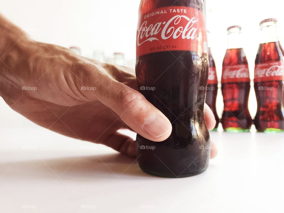 Grabbing a Coca-Cola