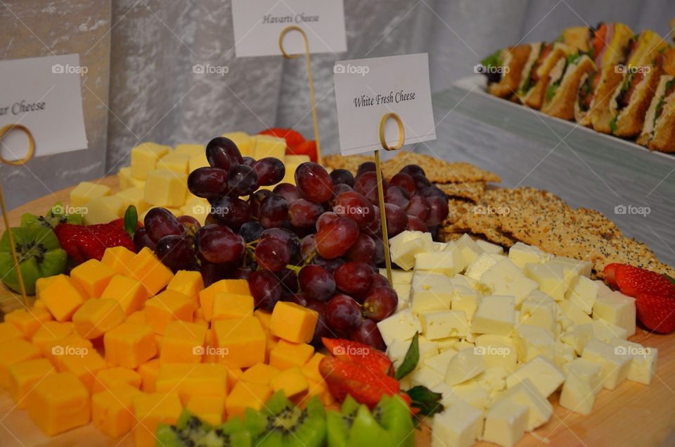 wine cheese fruit kiwi by jorgebernal