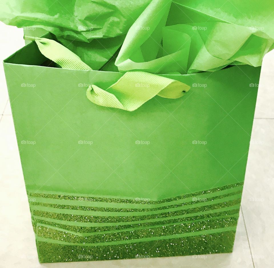 Green Gift Bag