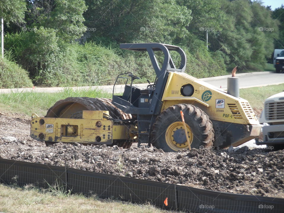 road packer. This is another picture of some construction equipment that I photographed while on vacation in the Gulf of Mexico. 👣