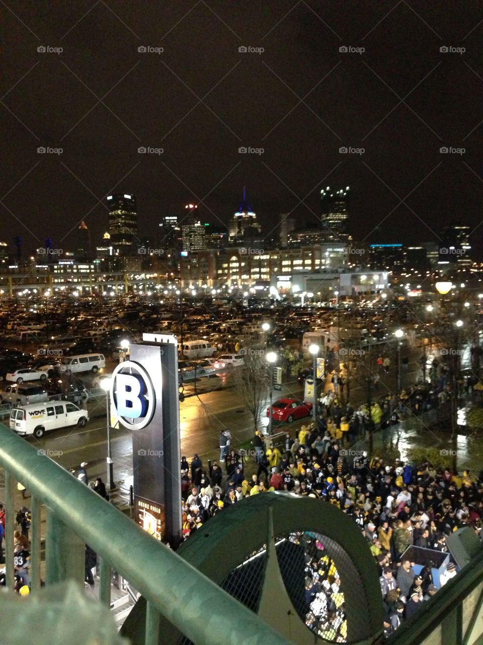 pittsburgh steelers monday football chiefs black gold downtown pittsburgh pennsylvania by chadhudecki
