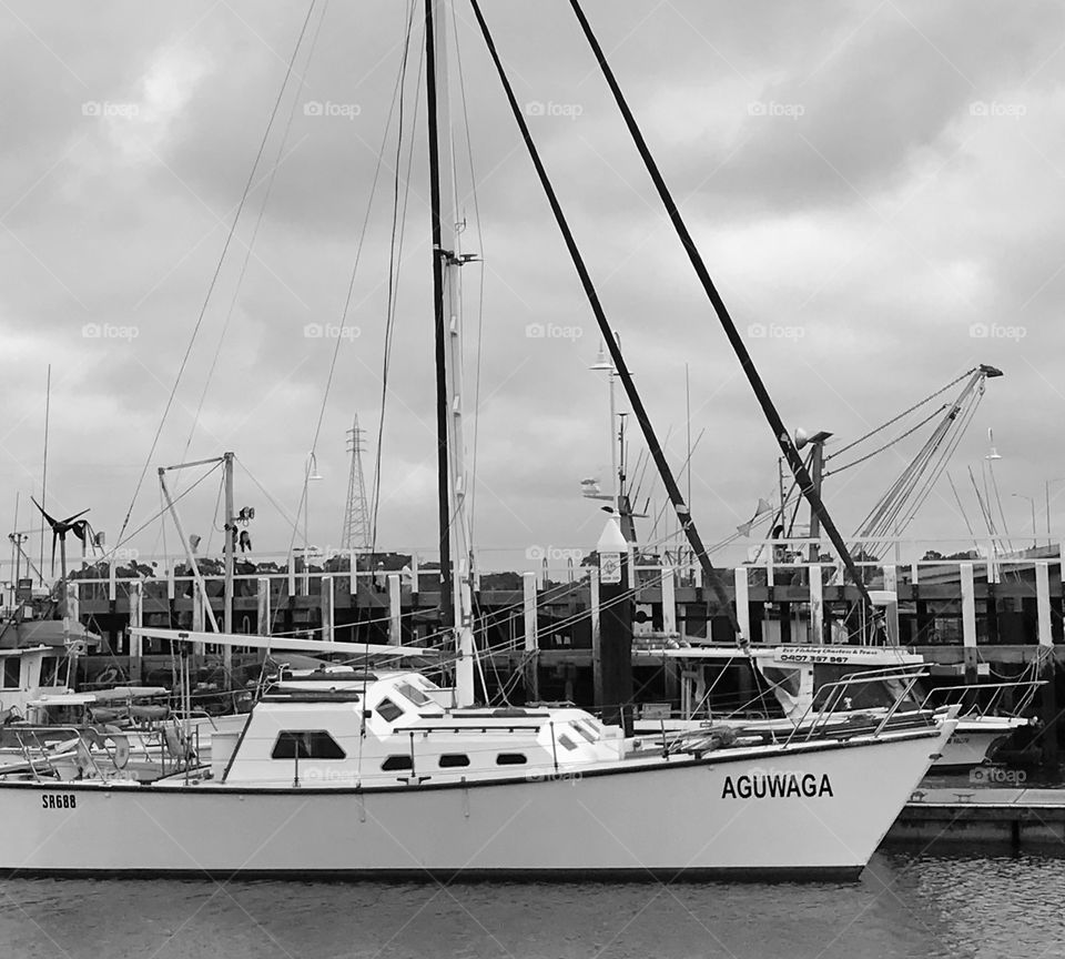 Yacht moored at the Jetty 