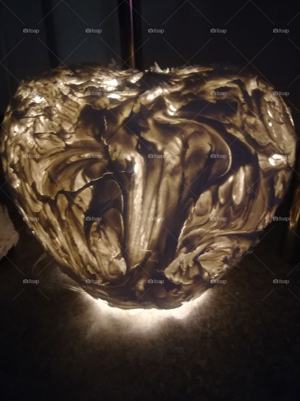 Herz Licht Lampe Beton