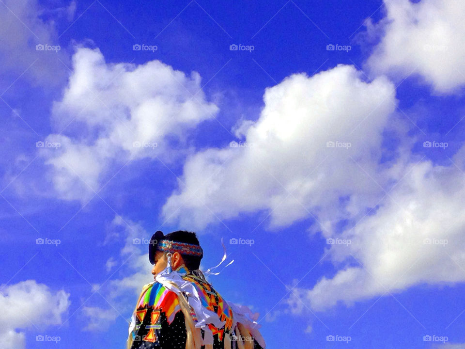 sky blue grass clouds by daftpusher