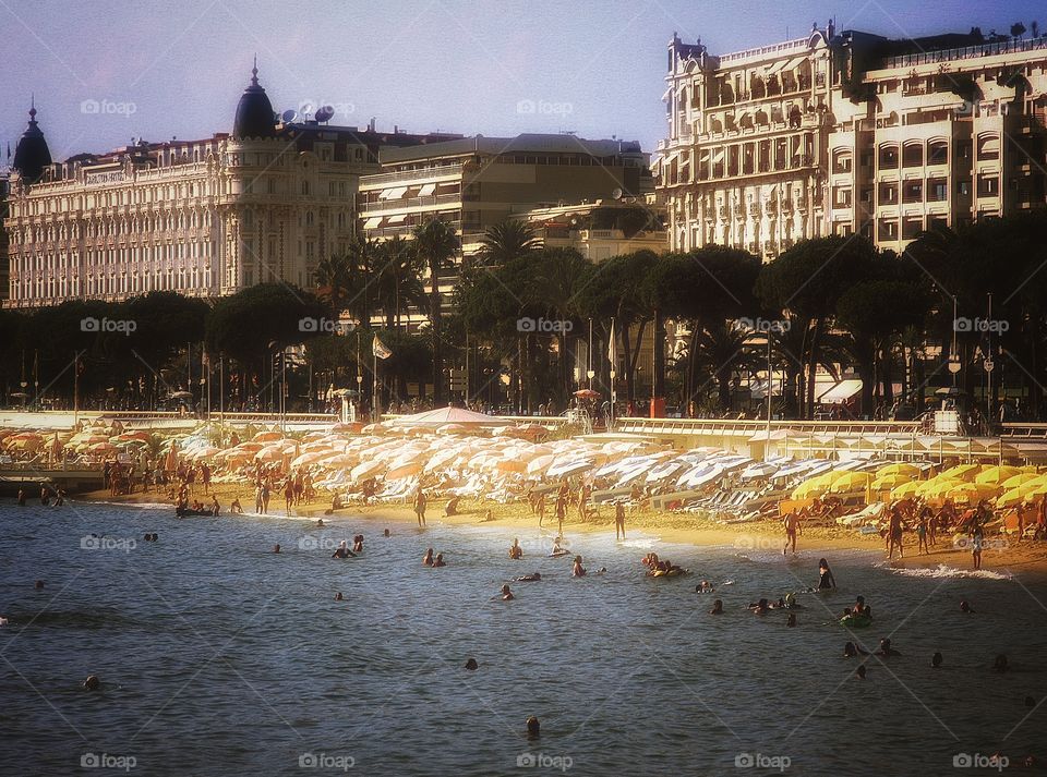 Cannes. Beach