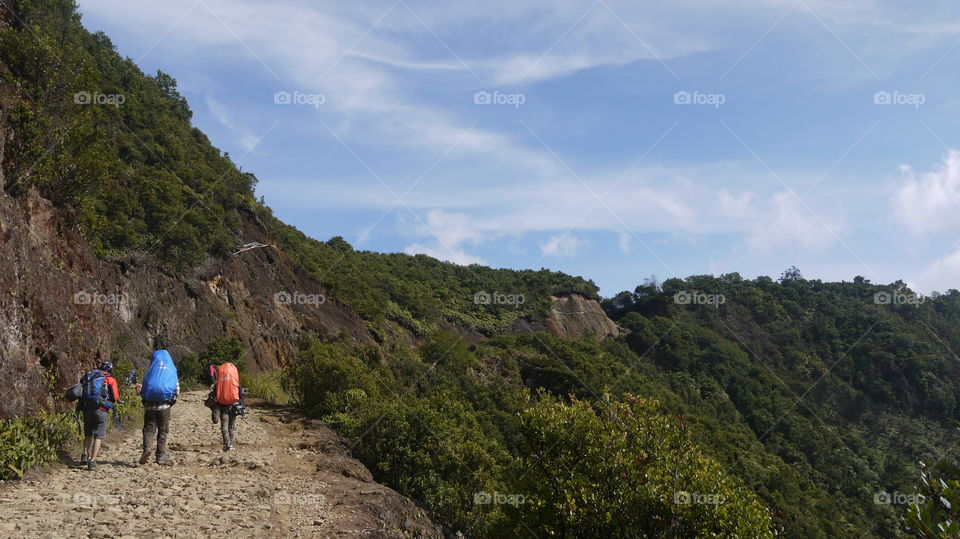 Hiking at Mount Papandayan